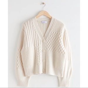 Intricate Cable Wool Cardigan